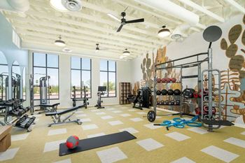 Convenient on-site fitness center